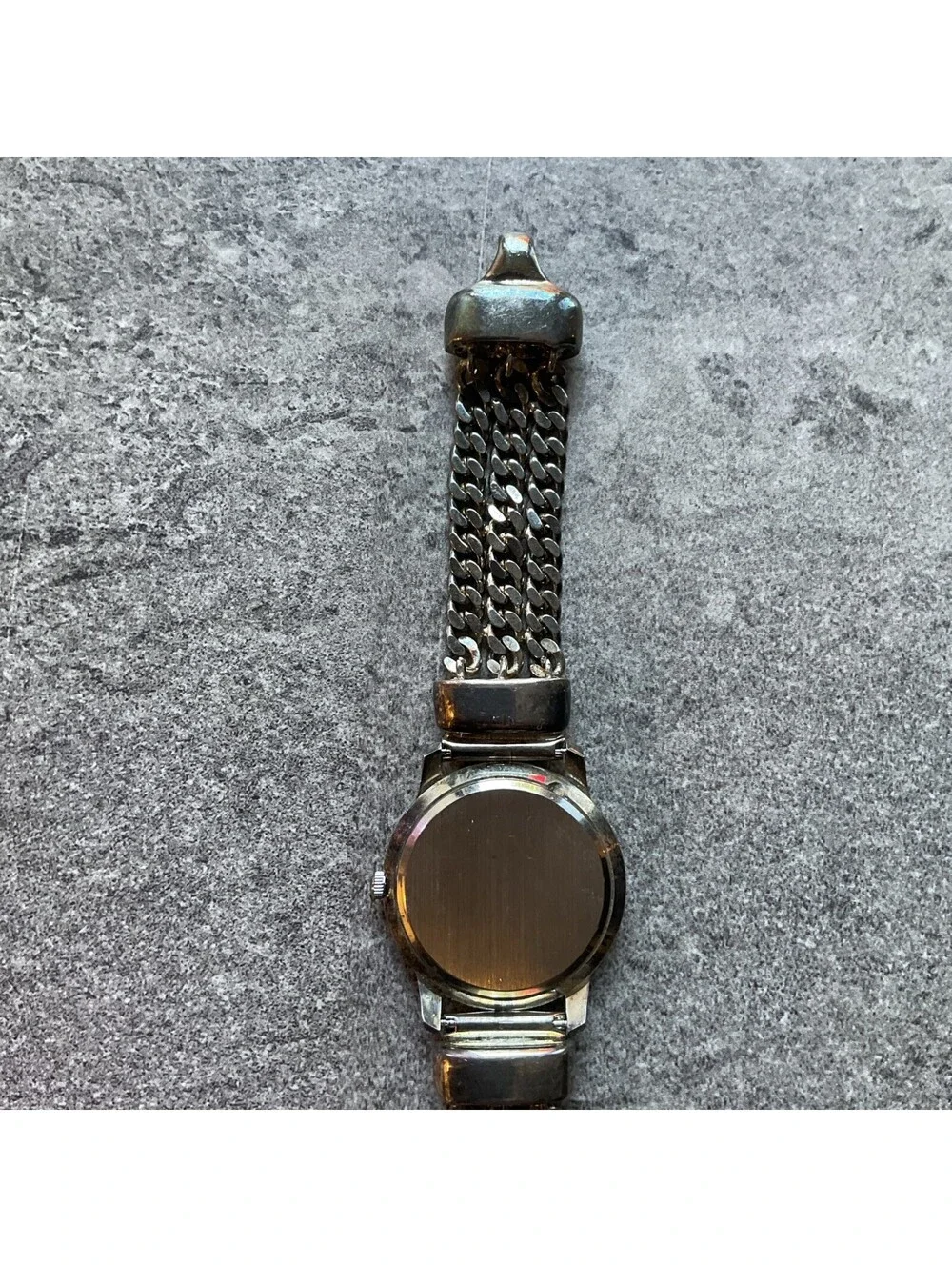 Vintage Sheffield Womens Watch 31mm Silver Plated Case & Band White Dial A21